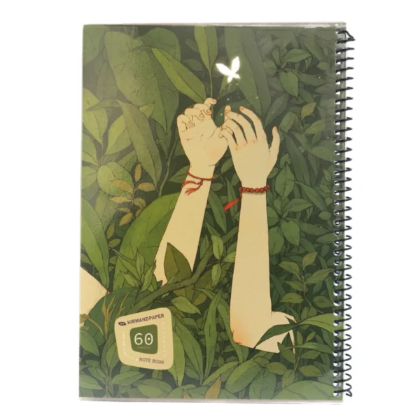 دفتر انيمه دخترانه سيمی طلقی 60 برگ - Image 7