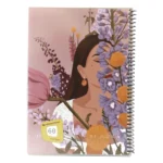 دفتر انيمه دخترانه سيمی طلقی 60 برگ