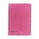 دفتر سیمی طلقی تک رنگ 100 برگ