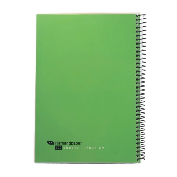 دفتر سیمی طلقی تک رنگ 100 برگ - Image 10