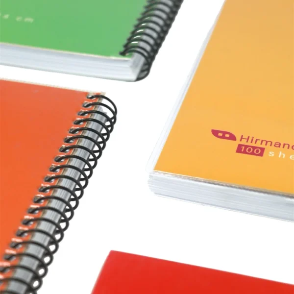 دفتر سیمی طلقی تک رنگ 100 برگ - Image 4