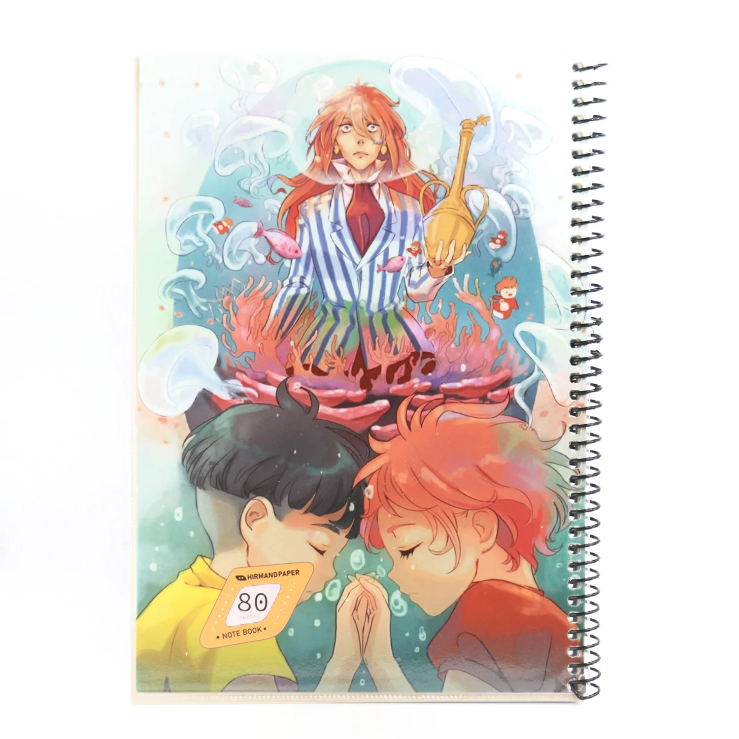 دفتر انیمه سیمی طلقی 80 برگ
