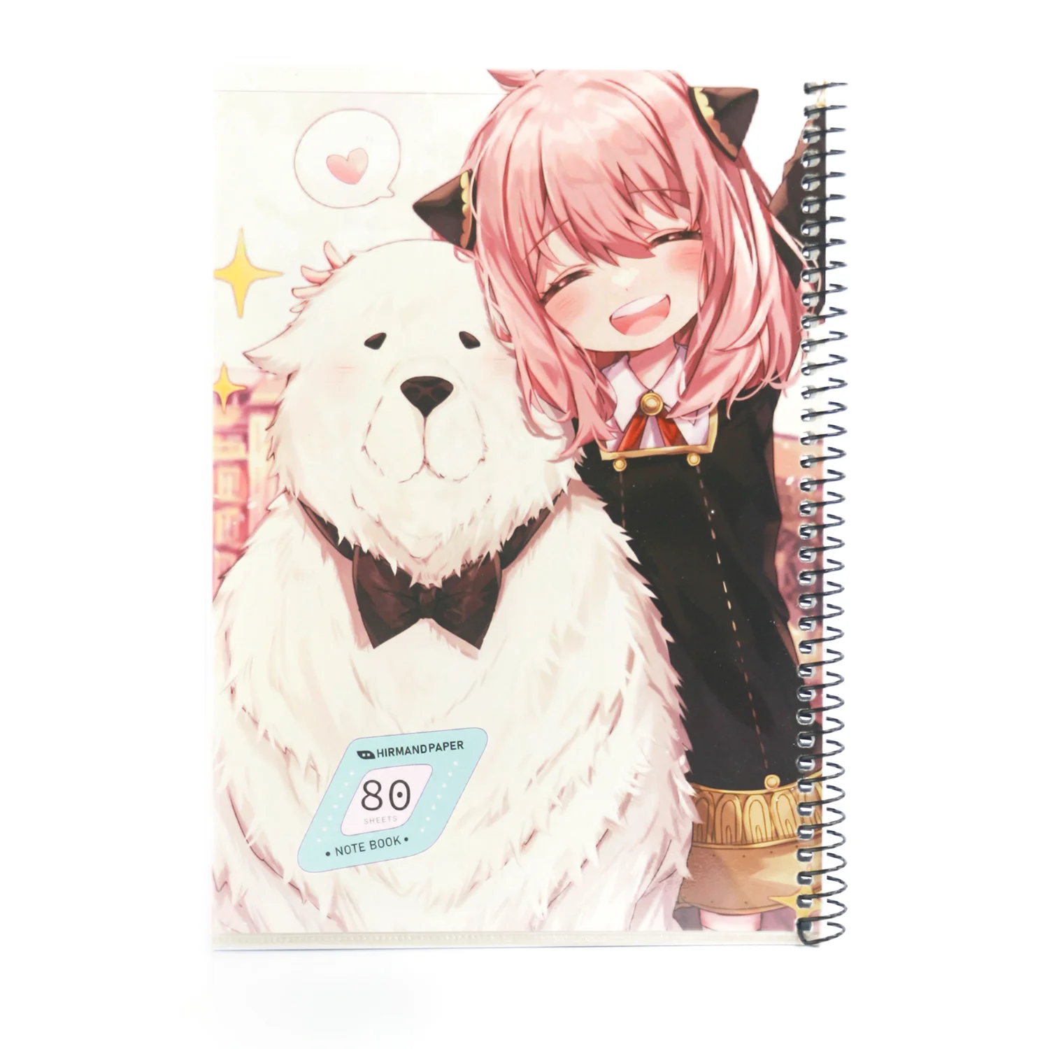 دفتر انیمه سیمی طلقی 80 برگ