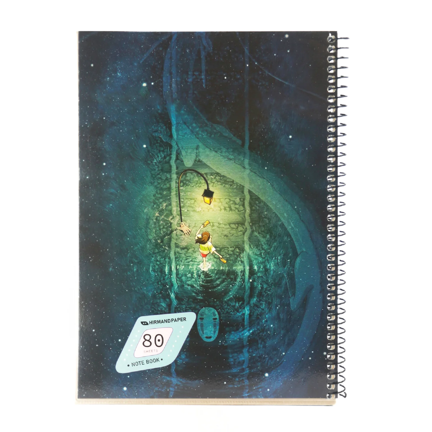 دفتر انیمه سیمی طلقی 80 برگ