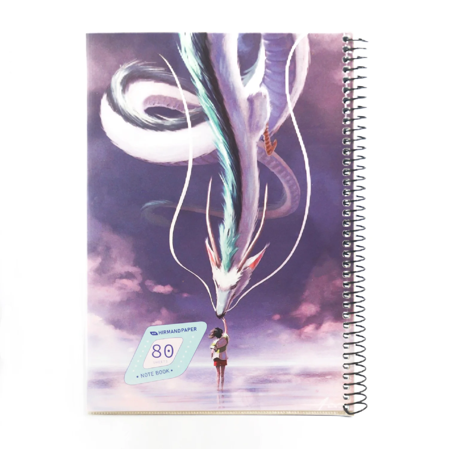 دفتر انیمه سیمی طلقی 80 برگ