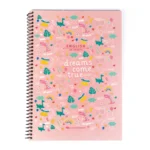 دفتر زبان 3 خط سیمی مقوایی