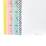 دفتر زبان 3 خط سیمی مقوایی