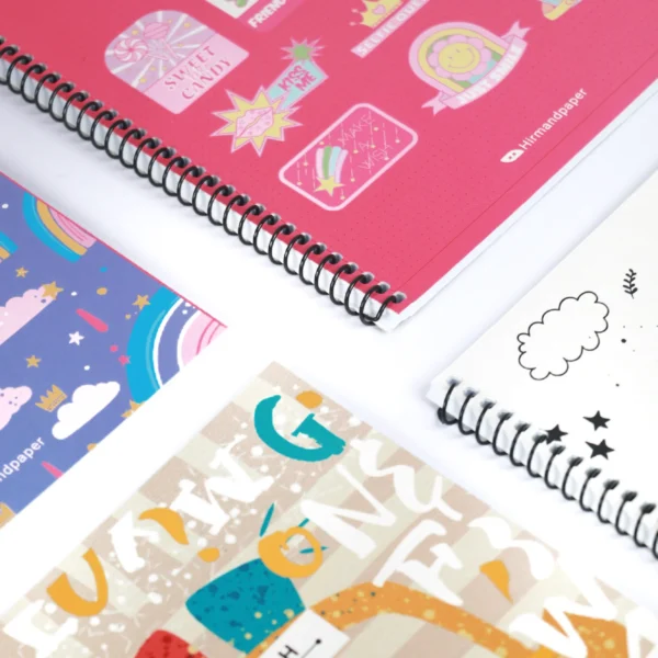 دفتر زبان سيمي مقوايي 4 خط 60 برگ - Image 5