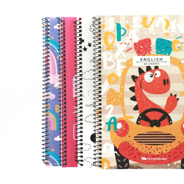 دفتر زبان سيمي مقوايي 4 خط 60 برگ - Image 6