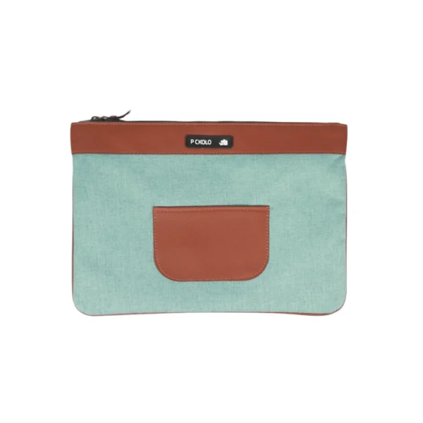 IMG_0201 پوشه پارچه ای لبه چرمی لينا A4 - Image 1