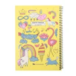 دفتر تك خط 60 برگ سيمی مقوايی