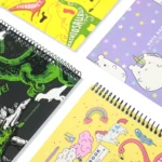 دفتر تك خط 60 برگ سيمی مقوايی