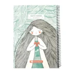 دفتر تك خط 60 برگ سيمی مقوايی