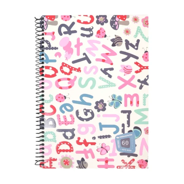 دفتر زبان 60 برگ 2 خط سیمی مقوايی - Image 13