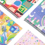 دفتر زبان 60 برگ 2 خط سیمی مقوايی