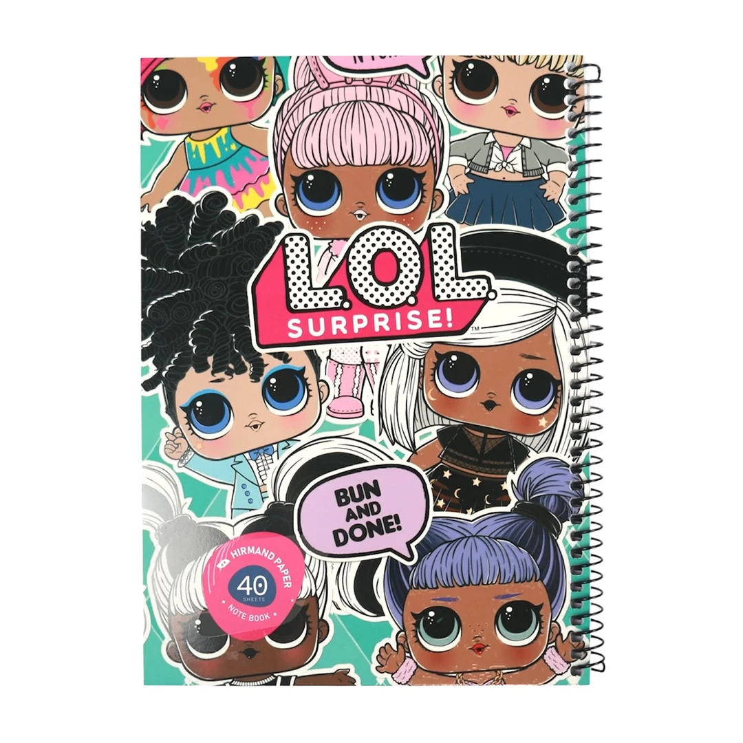 دفتر وزيری 40 برگ تک خط سيمی مقوايی