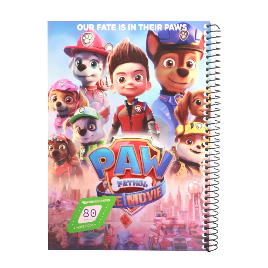 دفتر كارتونی سيمی مقوايی 80 برگ