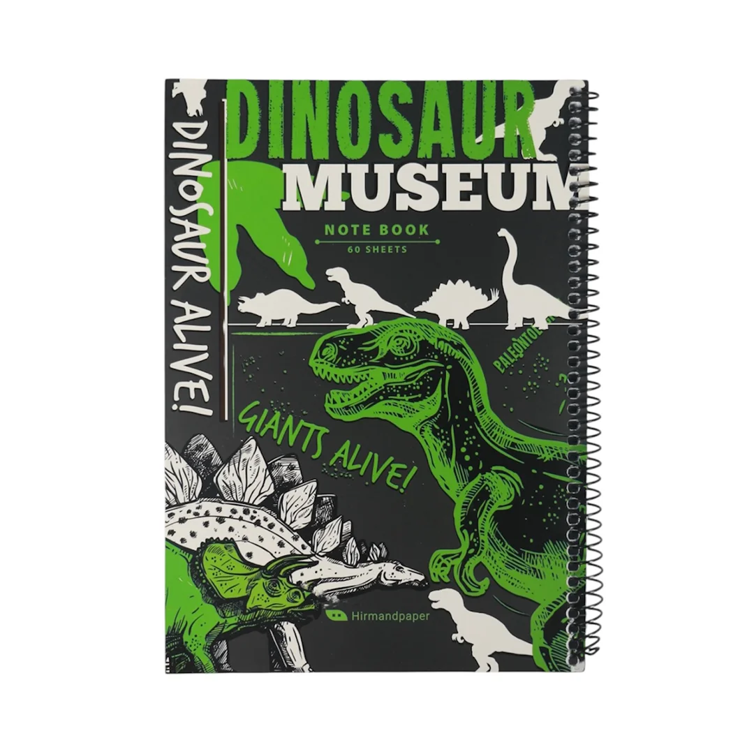 دفتر تك خط 60 برگ سيمی مقوايی