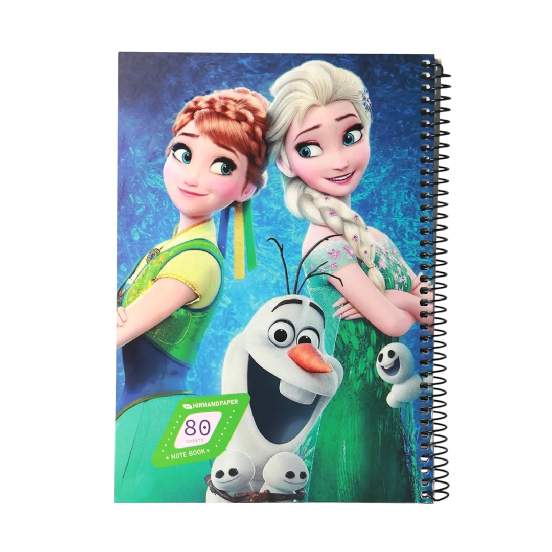 دفتر كارتونی سيمی مقوايی 80 برگ