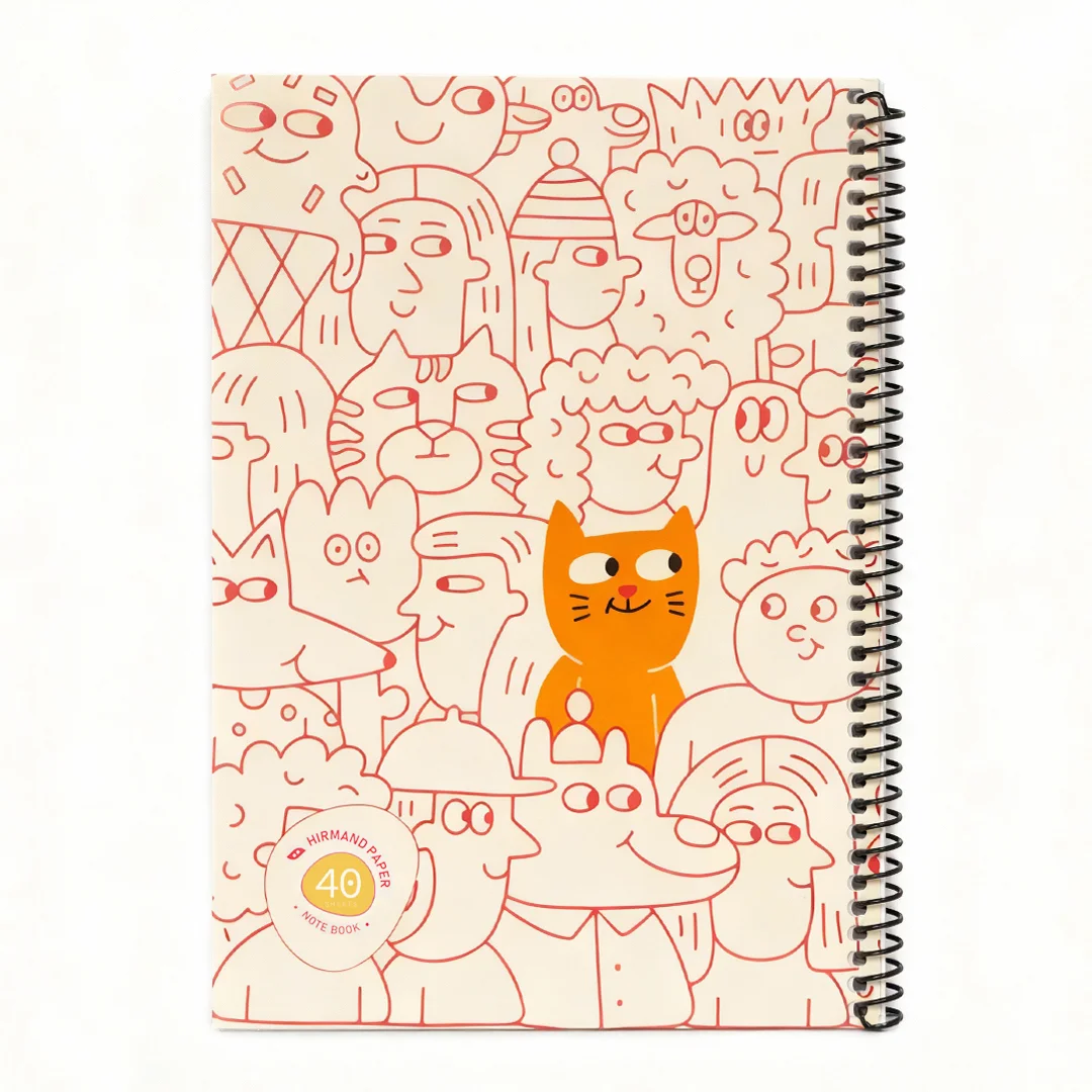 دفتر مشق كودكانه 40 برگ سيمی مقوايی HAPPY